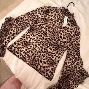 Ina Leopard Print Blouse